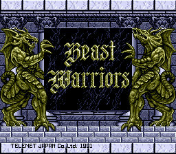 Beast Warriors Title Screen